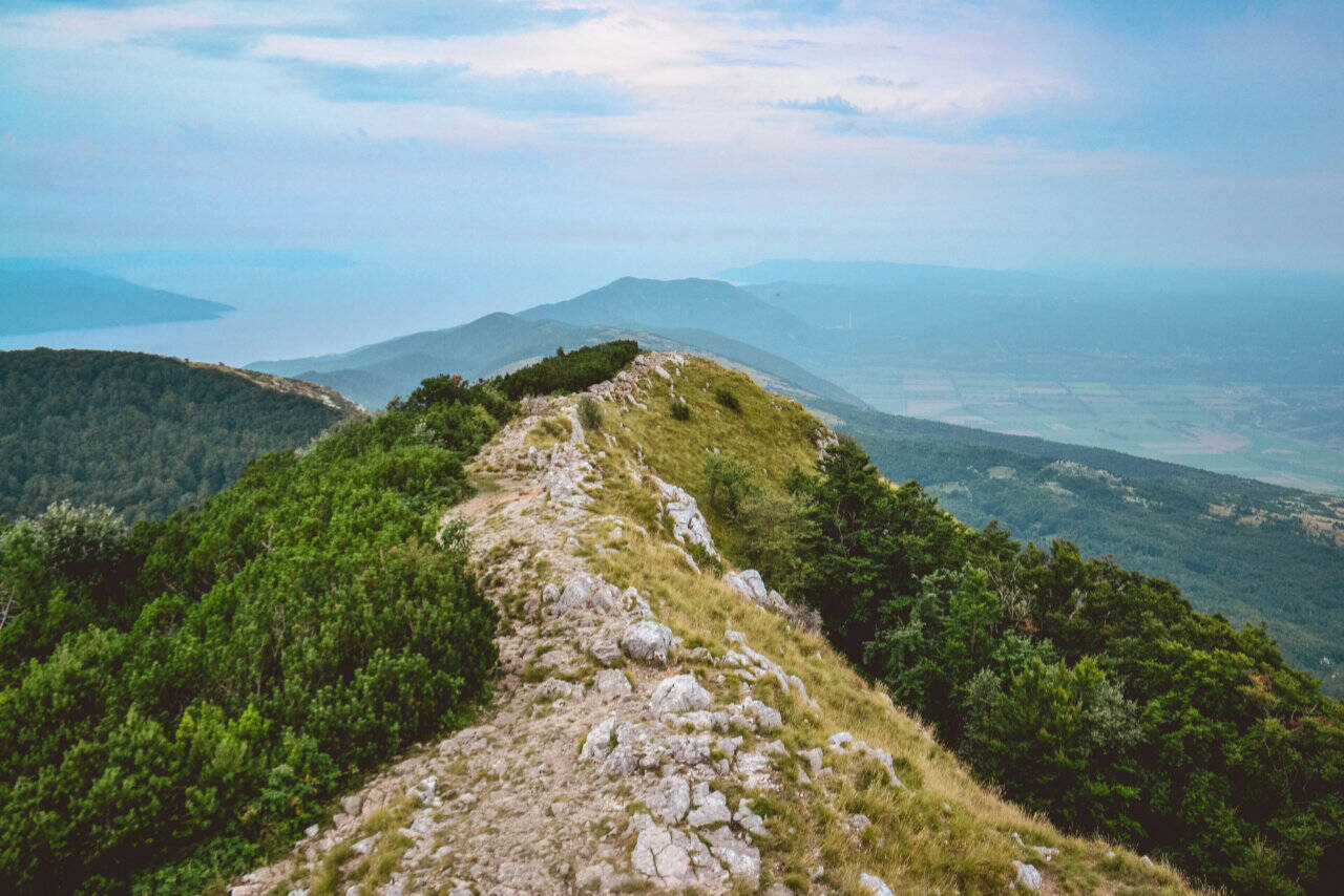 The highest peak of the Učka - Vojak Nature Park, Liganj, Croatia