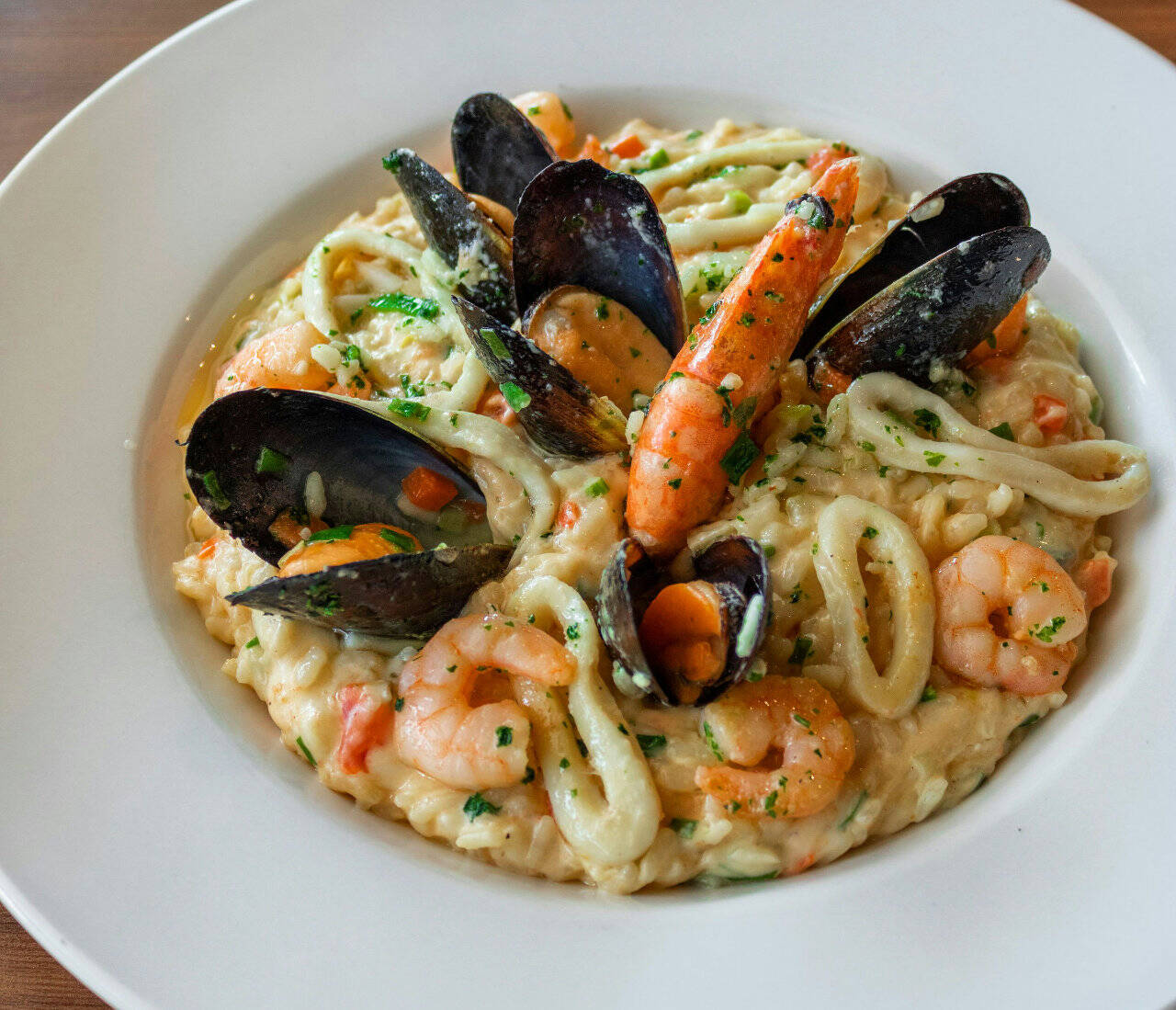 Seafood risotto